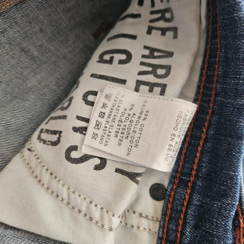 True Religion x Russell Westbrook Rocco Relaxed Skinny Distressed Mens Jeans 38 - Picture 6 of 7